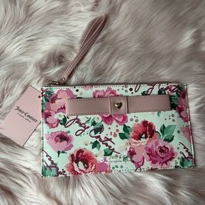 Juicy couture Wristlet..Super cute!! Brand new with tag!! floral design.